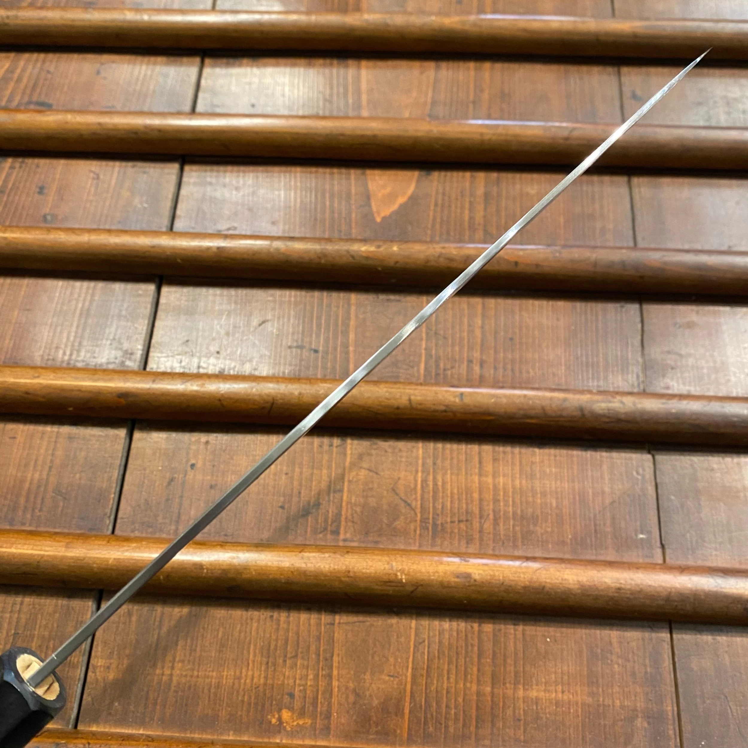 Hitohira Togashi 240mm Sujihiki Stainless Clad Shirogami 1 Ho Handle 7 Hitohira Togashi 240mm Sujihiki Stainless Clad Shirogami 1 Ho Handle - Image 5