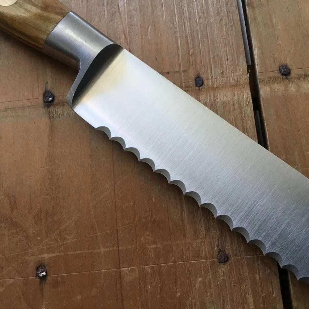 K Sabatier / Tartine / Bernal 12" Serrated Slicer Stainless Olive 5 K Sabatier / Tartine / Bernal 12" Serrated Slicer Stainless Olive - Image 3