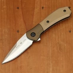 Buck Knives Buck 0590BRS Paradigm Assisted - Brown G10