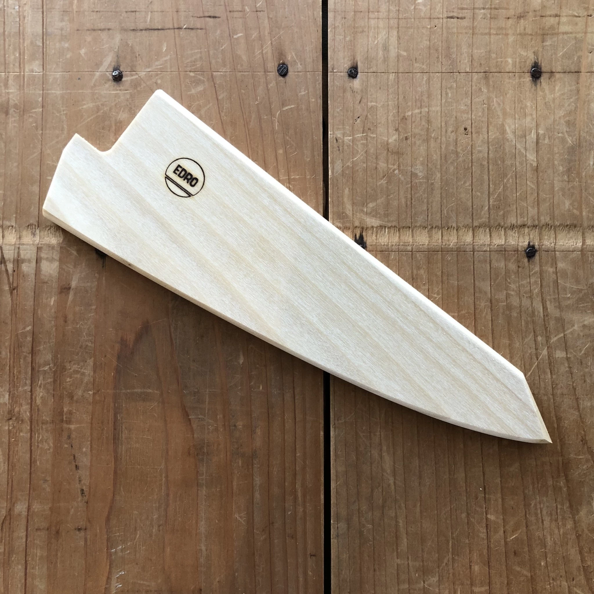 EDRO 150mm Honesuki Kaku Saya - Poplar 3 EDRO 150mm Honesuki Kaku Saya - Poplar