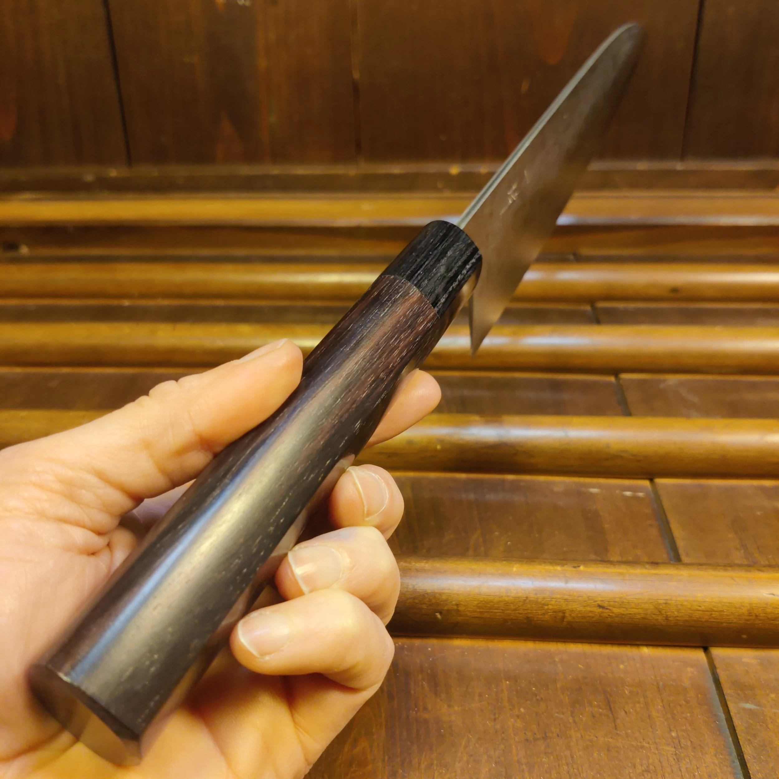 Hitohira Setsu Forged 210mm Gyuto VG-10 Damascus Rosewood 8 Hitohira Setsu Forged 210mm Gyuto VG-10 Damascus Rosewood - Image 6