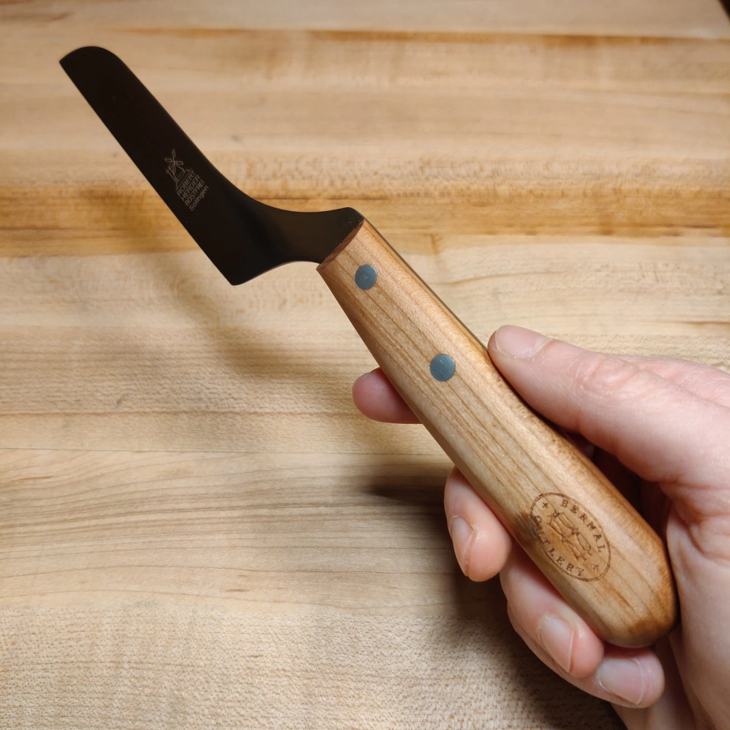 Windmühlenmesser 4" Meisterstück Cheese Knife Stainless Cherry 8 Windmühlenmesser 4" Meisterstück Cheese Knife Stainless Cherry - Image 6