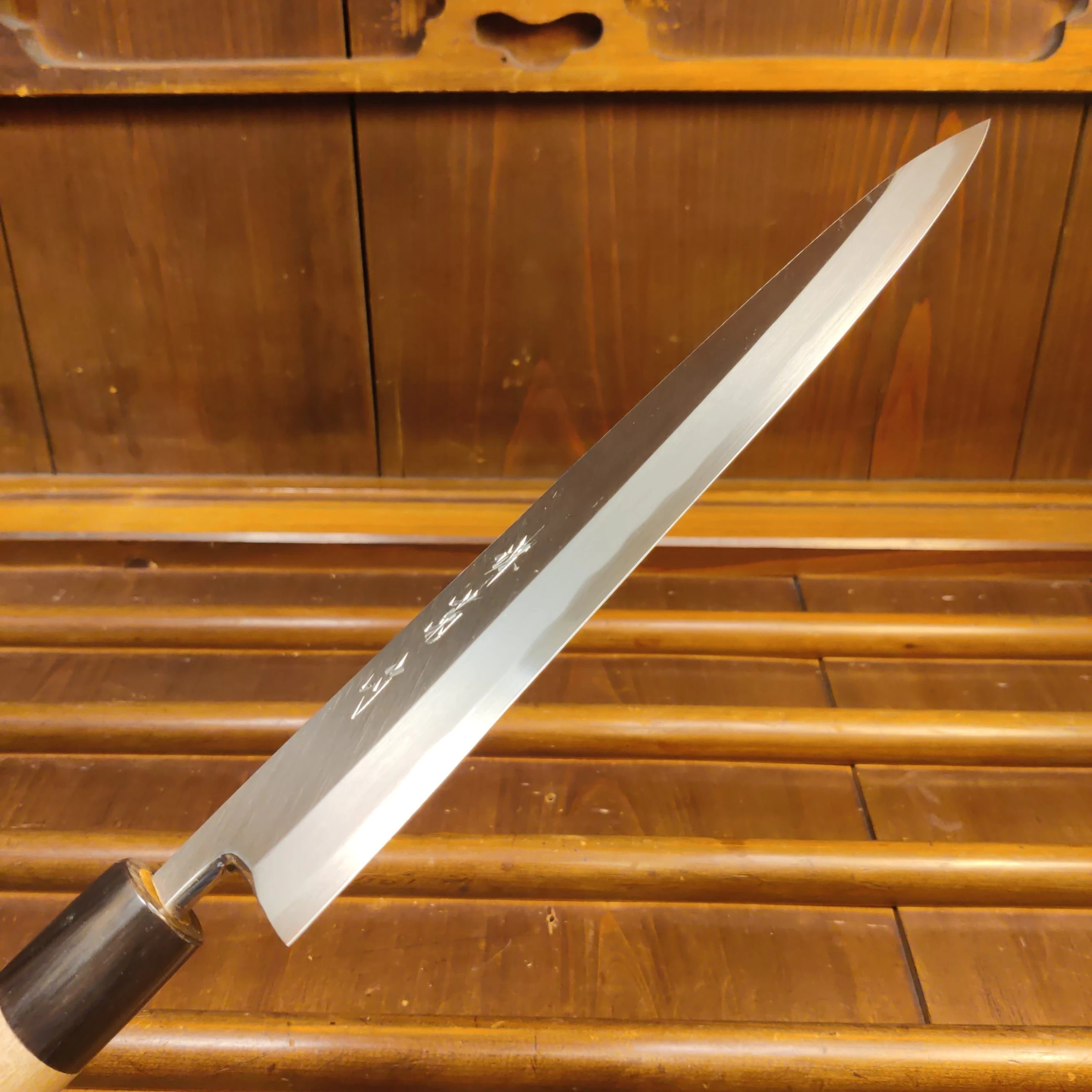 Sakai Kikumori Gokujyo 240mm Mioroshi Deba Shirogami 2 10 Sakai Kikumori Gokujyo 240mm Mioroshi Deba Shirogami 2 - Image 8