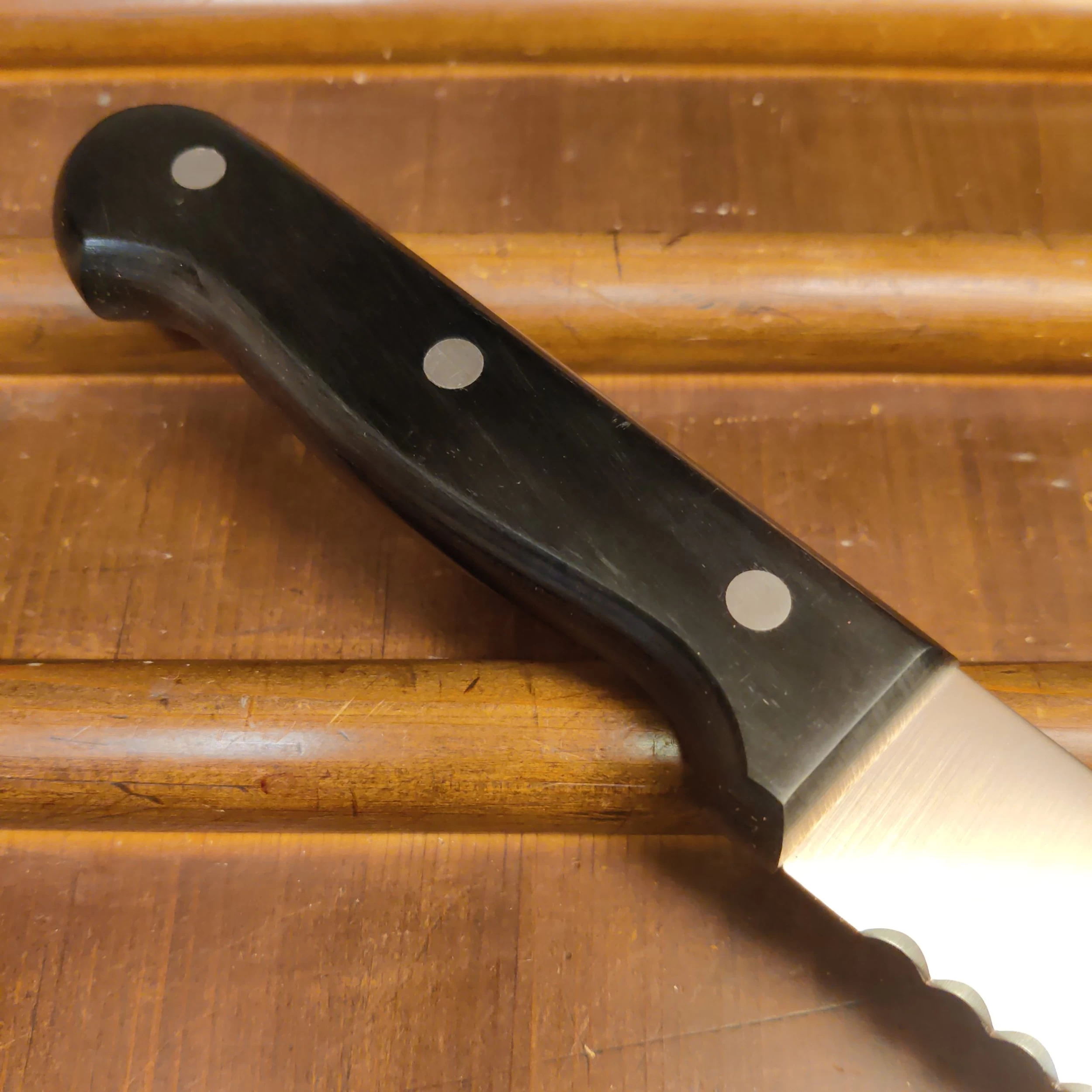 Masumitsu 250mm Bread Knife AUS8 Pakka 5 Masumitsu 250mm Bread Knife AUS8 Pakka - Image 3