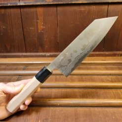 Hitohira GR 170mm Bunka Iron Clad Aogami 2 Damascus Ho Wood -Knife shop 1661641724709