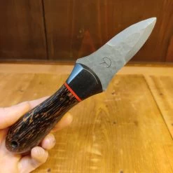 Alma Knife Co. Carolina Shucker - Black Palm | Gabon Ebony | Red G10 Liners 12 Alma Knife Co. Carolina Shucker - Black Palm | Gabon Ebony | Red G10 Liners -Knife shop 1668902131956
