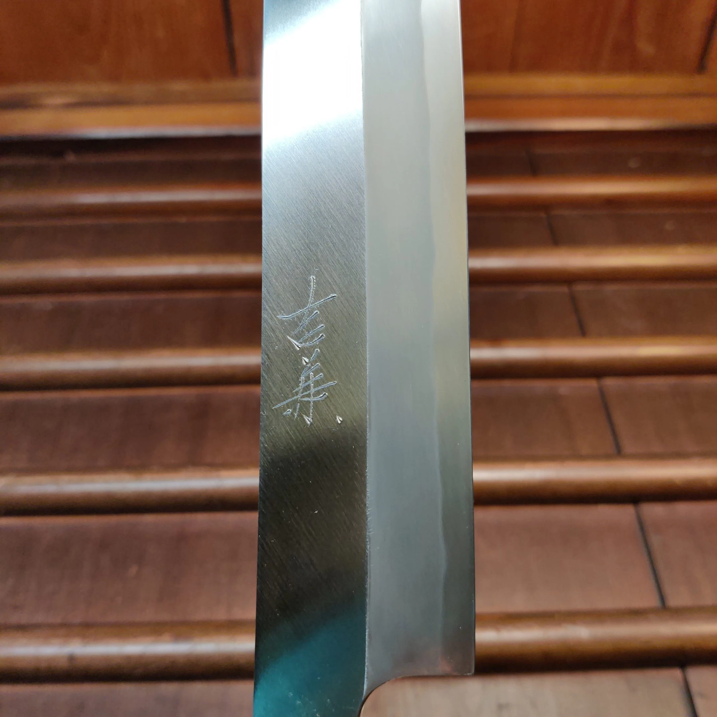 Yoshikane Hamono 330mm Sakimaru Takobiki Shirogami 1 Ho Horn 10 Yoshikane Hamono 330mm Sakimaru Takobiki Shirogami 1 Ho Horn - Image 8