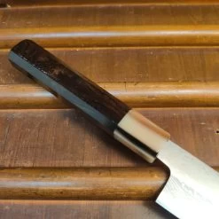 Yoshikazu Tanaka 240mm Sujihiki Shirogami 1 Damascus Ebony -Knife shop 1671144004831