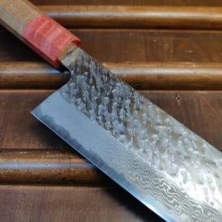 Nigara Hamono 240mm Kiritsuke Gyuto VG10 Suminagashi Tsuchime Maple -Knife shop 1671144598347