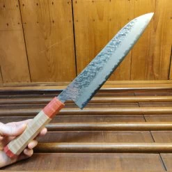 Nigara Hamono 240mm Gyuto VG10 Suminagashi Tsuchime Maple -Knife shop 1671145341144