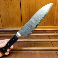 Hayabusa 180mm Santoku Suminagashi HAP 40 Western Handle -Knife shop 1671147824979