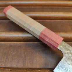 Nigara Hamono 180mm Bunka VG10 Suminagashi Tsuchime Maple -Knife shop 1674256623614