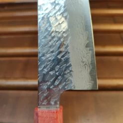 Nigara Hamono 180mm Bunka VG10 Suminagashi Tsuchime Maple -Knife shop 1674256677570