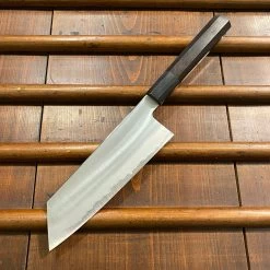Sakai Kikumori Yugiri 180mm Kiritsuke Santoku Stainless Clad Aogami 1 Ebony With Saya -Knife shop 1FD26557 106B 490C 8992 10B35B0008A9