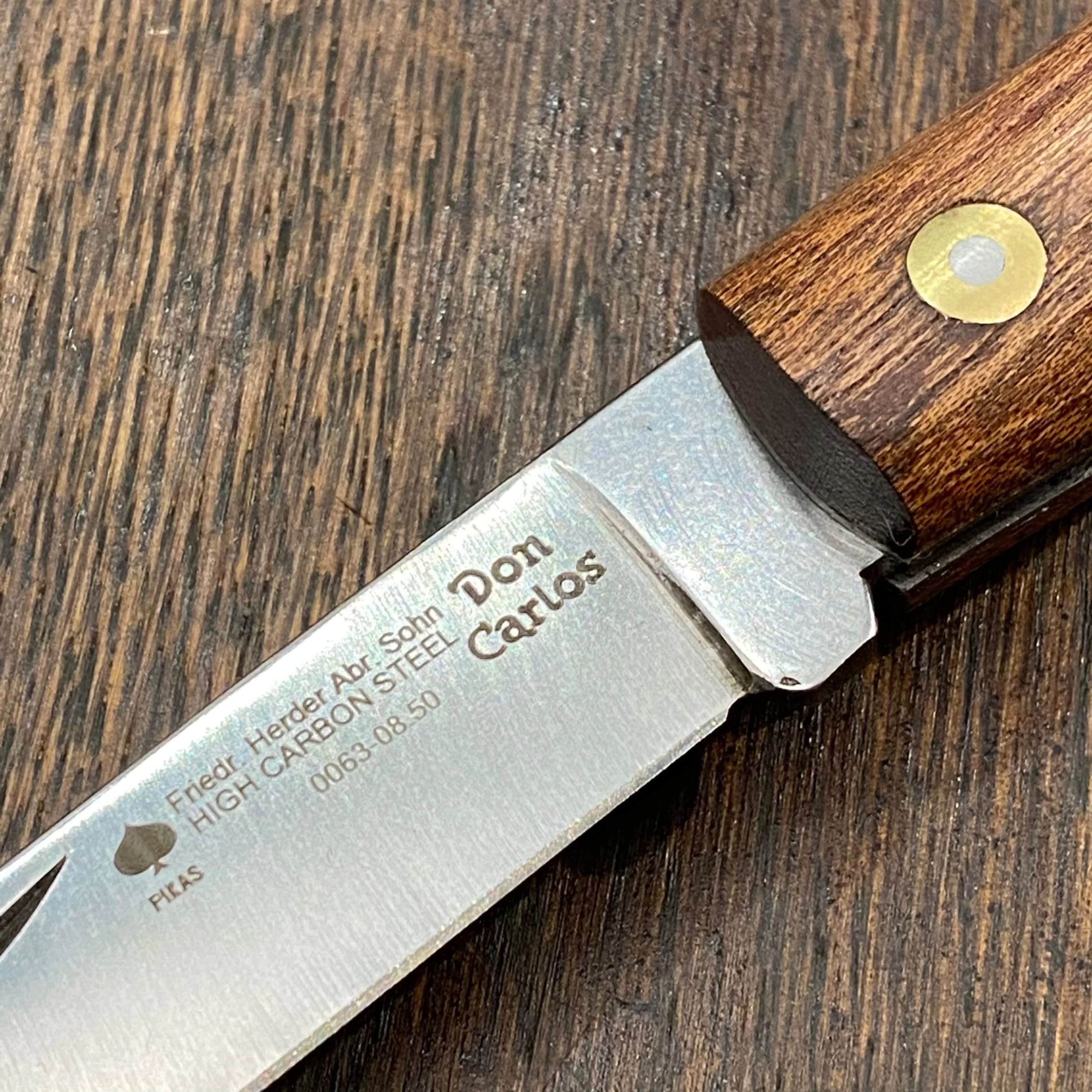 Friedr Herder 4 1/8” Sodbuster / Miner’s Jack Carbon Steel Sapele Wood 4 Friedr Herder 4 1/8” Sodbuster / Miner’s Jack Carbon Steel Sapele Wood - Image 2