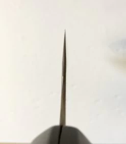 Gihei 210mm Gyuto ZDP189 Keyaki Handle 16 Gihei 210mm Gyuto ZDP189 Keyaki Handle -Knife shop 210mm gyuto zdp189 keyaki handle grind