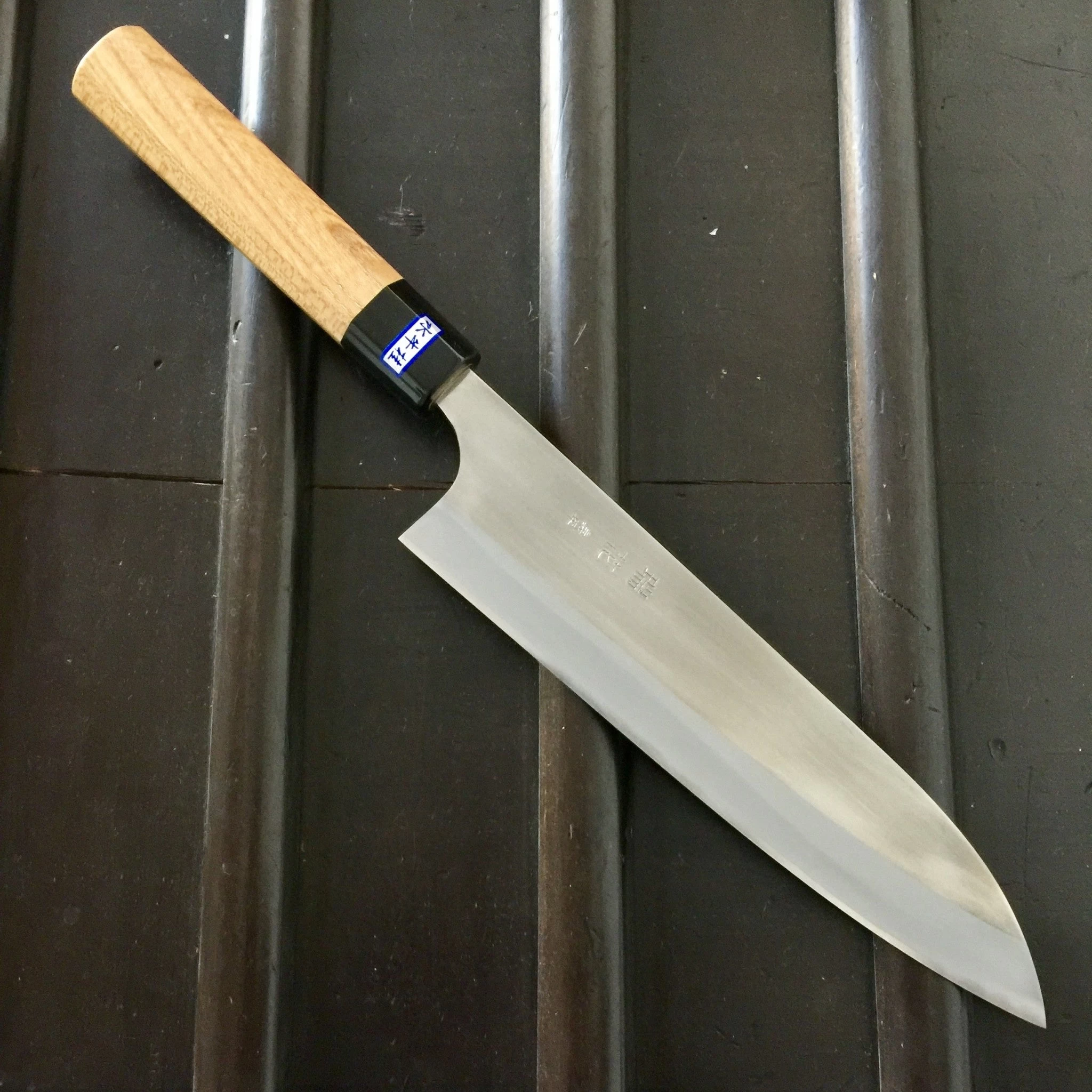 Gihei 210mm Gyuto ZDP189 Keyaki Handle 3 Gihei 210mm Gyuto ZDP189 Keyaki Handle