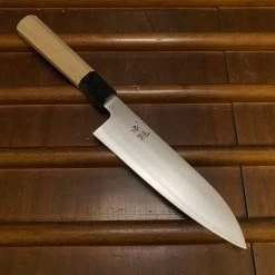 Ashi Hamono Ginga 180mm Wa-Santoku Swedish Stainless Ho Wood Horn Handle With Saya