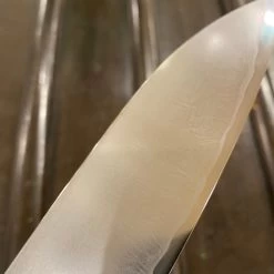 Takada No Hamono 180mm Santoku Iron Clad Aogami 2 Suiboku Finish Pakka & Ebony -Knife shop 2F355079 009C 4648 BC32 80DAAA18EA8C