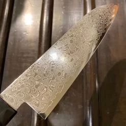 Hitohira HG 185mm Santoku Stainless Damascus Wa Handle -Knife shop 3379C509 C05A 4881 BC20 648A771A6D2E