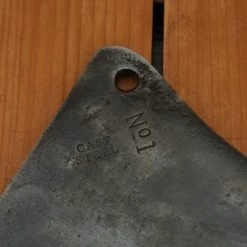 Vintage Antique 6" Cleaver Carbon 'Cast Steel No 1' Turned Handle Brass Ferrule - English? 10 Vintage Antique 6" Cleaver Carbon 'Cast Steel No 1' Turned Handle Brass Ferrule - English? -Knife shop 4 12 159