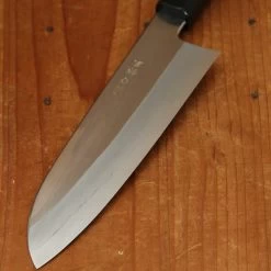 Hatsukokuro Nakagawa 170mm Santoku Ginsanko Ebony Handle -Knife shop 4 12 181