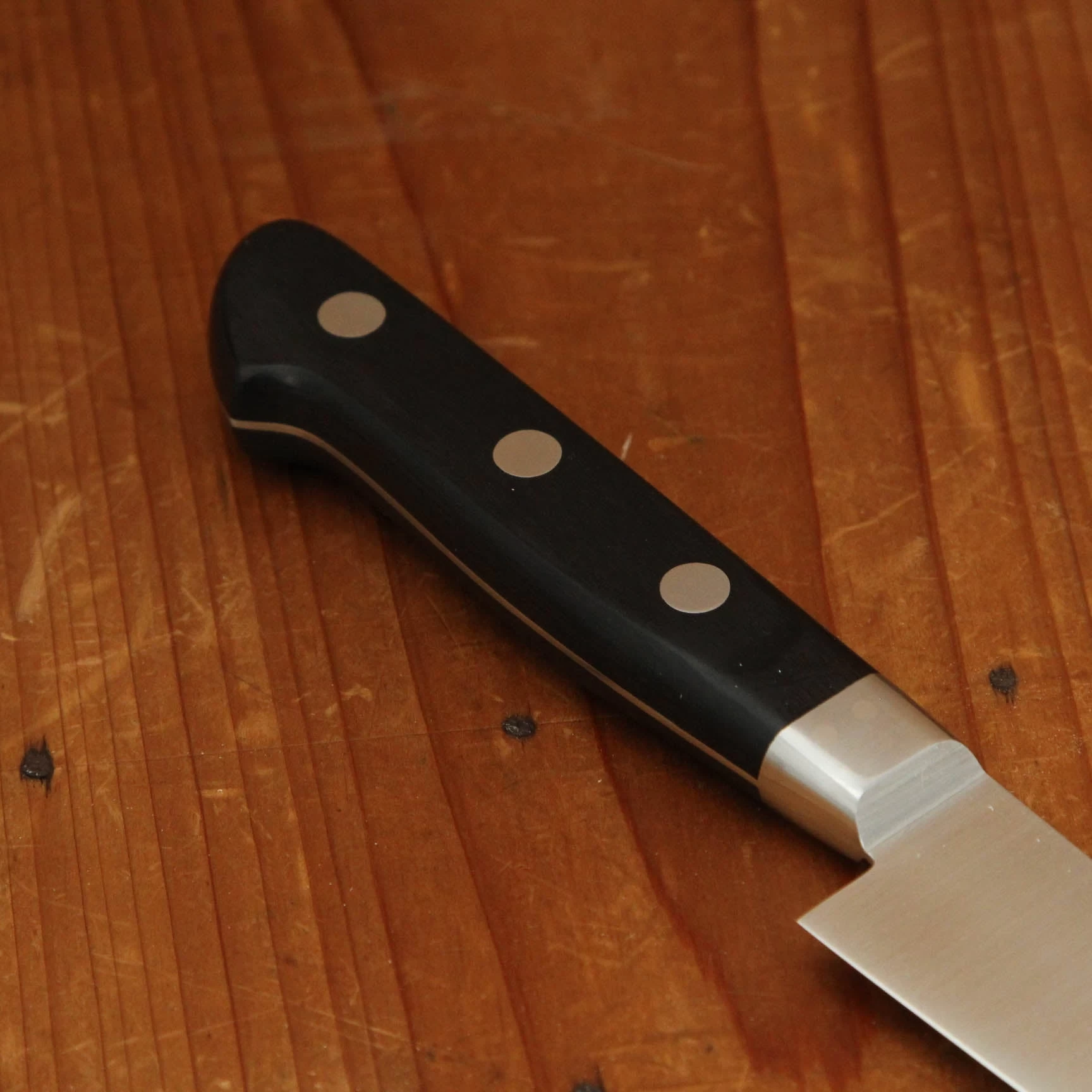 Ashi Hamono Ginga 180mm Petty Swedish Stainless Western Handle With Saya 5 Ashi Hamono Ginga 180mm Petty Swedish Stainless Western Handle With Saya - Image 3