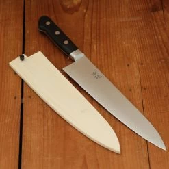 Ashi Hamono Ginga 240mm Gyuto Swedish Stainless Western Handle With Saya