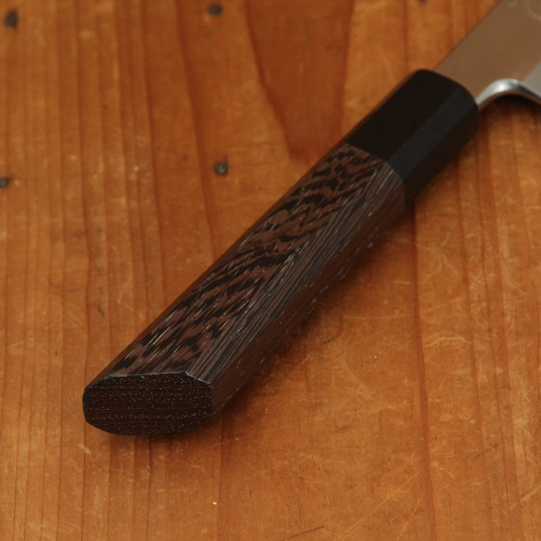 Hatsukokoro Shirasagi 180mm Kiritsuke Gyuto Single Bevel Shirogami 2 Angled Wenge 4 Hatsukokoro Shirasagi 180mm Kiritsuke Gyuto Single Bevel Shirogami 2 Angled Wenge - Image 2