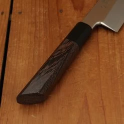Hatsukokoro Shirasagi 210mm Kiritsuke Gyuto Single Bevel Shirogami 2 Angled Wenge -Knife shop 4 17 304