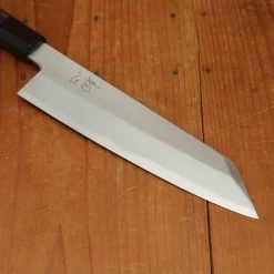 Hatsukokoro Shirasagi 210mm Kiritsuke Gyuto Single Bevel Shirogami 2 Angled Wenge -Knife shop 4 17 305
