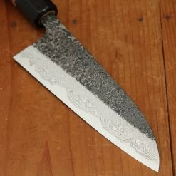 Yoshikane Hamono 165mm Santoku SLD Damascus Kurouchi Burnt Chestnut Handle 11 Yoshikane Hamono 165mm Santoku SLD Damascus Kurouchi Burnt Chestnut Handle -Knife shop 4 17 310