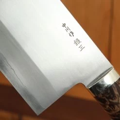 Hatsukokuro Nakagawa 175mm Chinese Cleaver Ginsanko Stabilized Maple Burl 14 Hatsukokuro Nakagawa 175mm Chinese Cleaver Ginsanko Stabilized Maple Burl -Knife shop 4 17 329
