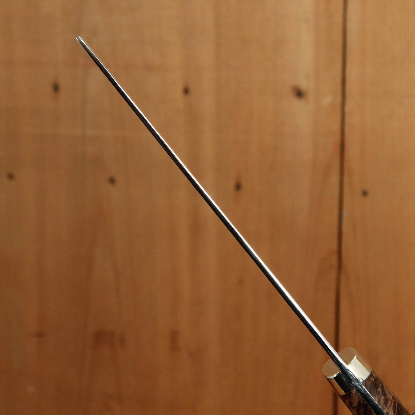 Hatsukokuro Nakagawa 175mm Chinese Cleaver Ginsanko Stabilized Maple Burl 9 Hatsukokuro Nakagawa 175mm Chinese Cleaver Ginsanko Stabilized Maple Burl - Image 7