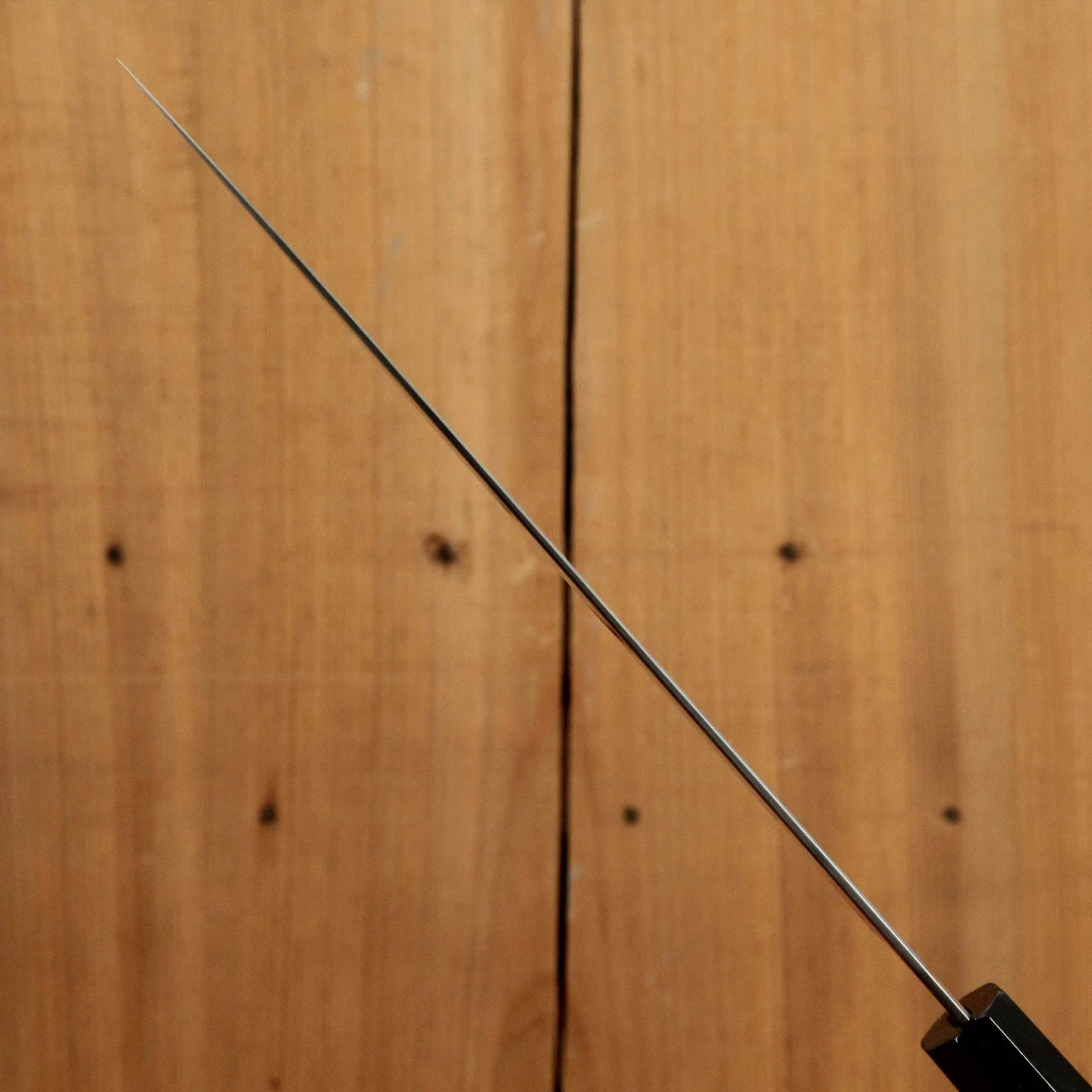 Hashimoto Shoichi 240mm Gyuto Mizu Honyaki Shirogami 1 Ebony Black Horn 9 Hashimoto Shoichi 240mm Gyuto Mizu Honyaki Shirogami 1 Ebony Black Horn - Image 7