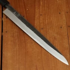 Hatsukokoro Shirasagi 300mm Yanagi Aogami 2 Kurouchi Tsuchime Wenge -Knife shop 4 17 347