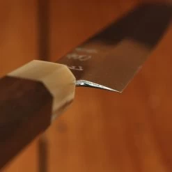 Hatsukokuro Nakagawa 270mm Kiritsuke Yanagi Shirogami 3 Abura Honyaki Ebony Blonde Buffalo Horn -Knife shop 4 17 365