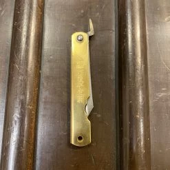 Higonokami 9cm Aogami 2 Steel Folding Knife Medium Brass Handle -Knife shop 40D8B841 BDFC 4147 8962 A4BB469E8F0A