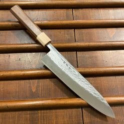 Hitohira TD 210mm Gyuto SLD Tsuchime Walnut Handle