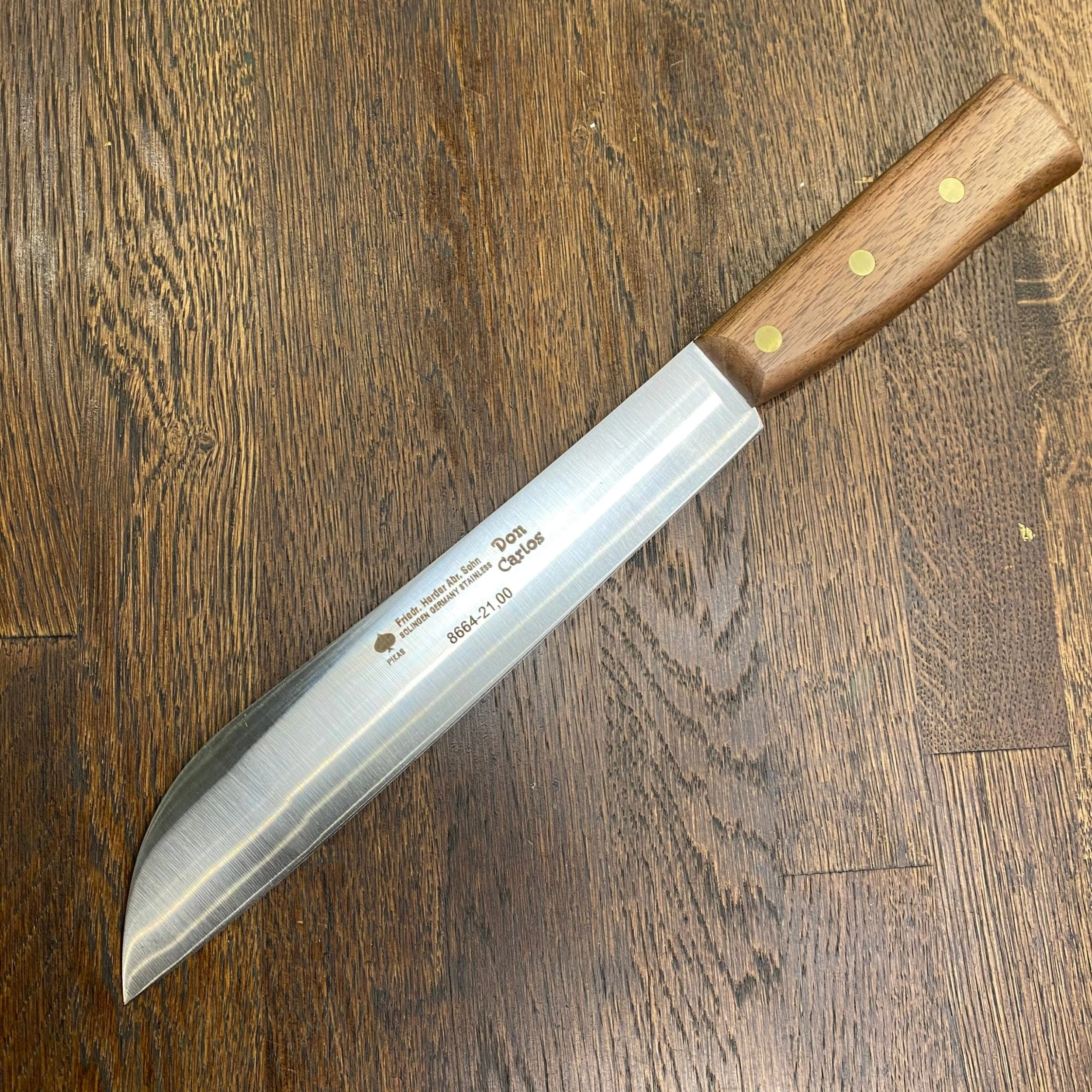 Friedr Herder 8” Boscher Knife Carbon Steel Walnut 3 Friedr Herder 8” Boscher Knife Carbon Steel Walnut