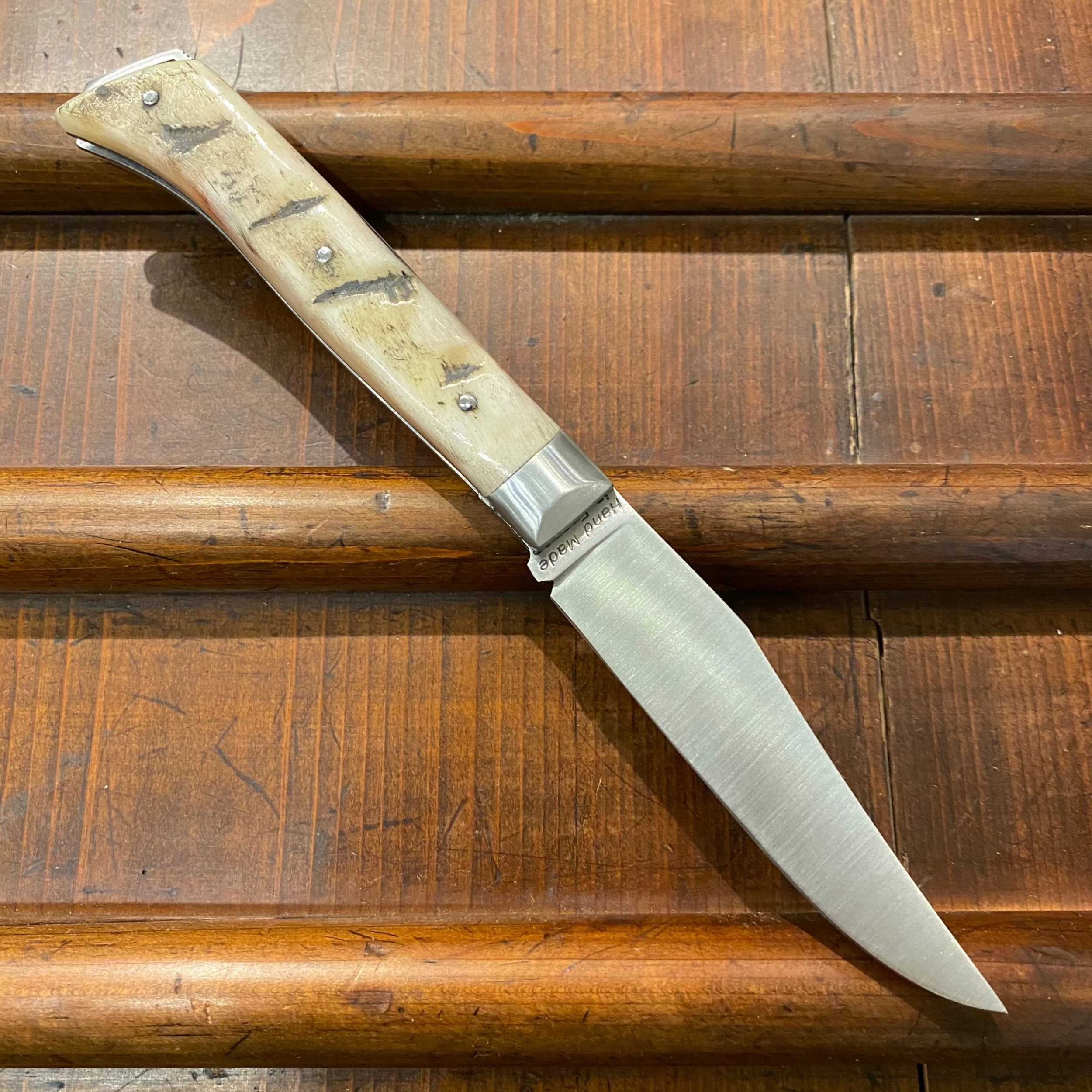 Fontenille Pataud Saint Bernard 11cm Pocket Knife Light Ram Horn Lockback 4 Fontenille Pataud Saint Bernard 11cm Pocket Knife Light Ram Horn Lockback - Image 2