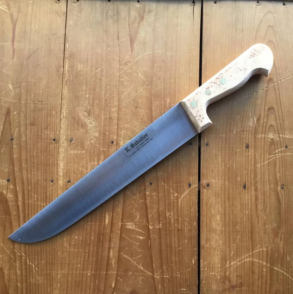 K Sabatier 12" / 30cm Boucher Carbon Steel Beech Handle 3 K Sabatier 12" / 30cm Boucher Carbon Steel Beech Handle