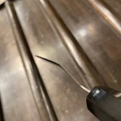 Hitohira HG 185mm Santoku Stainless Damascus Wa Handle -Knife shop 536FD948 F4FE 4307 A849 D10A06695410