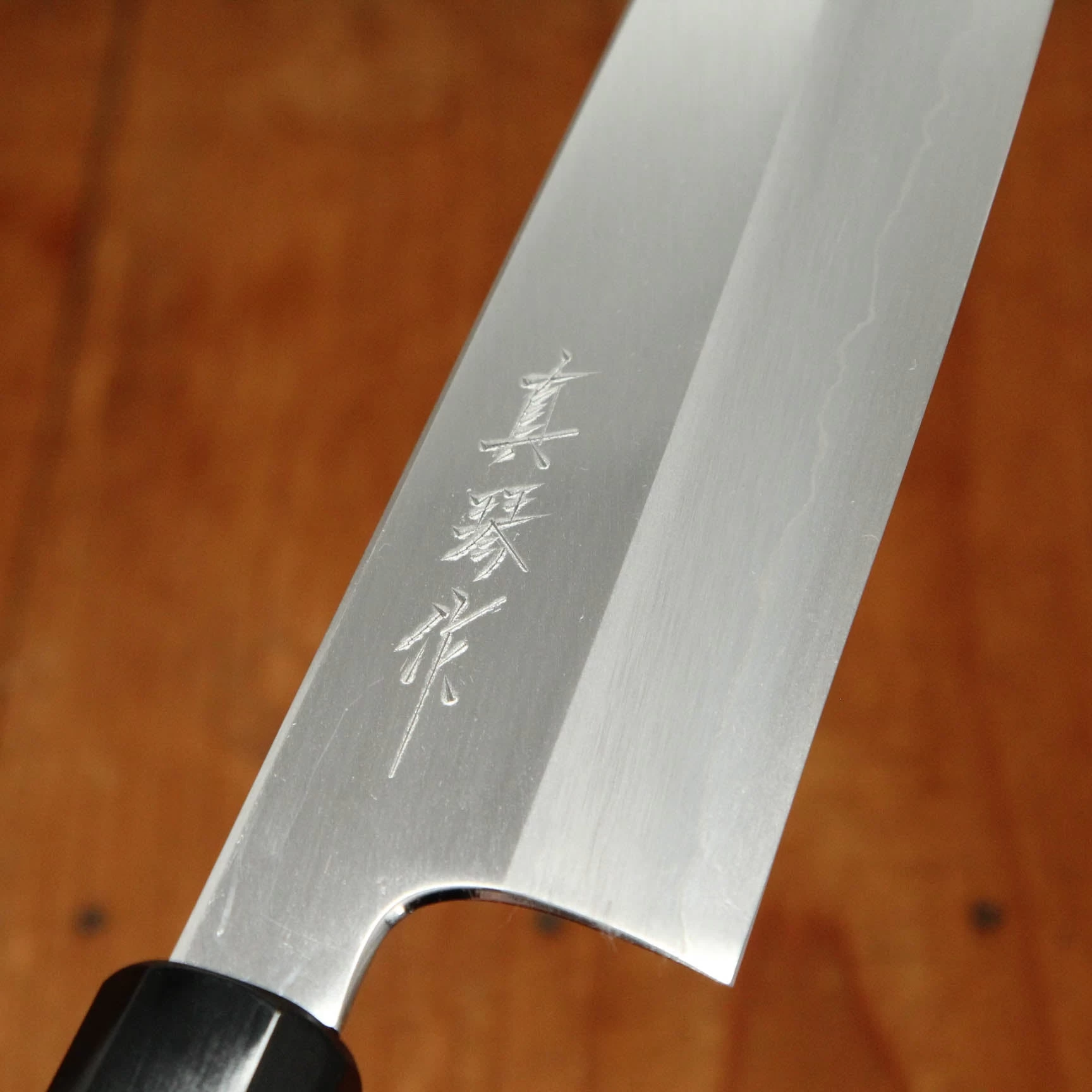 Makoto Tadokoro Marushin 240mm Gyuto Ginsanko Teak 6 Makoto Tadokoro Marushin 240mm Gyuto Ginsanko Teak - Image 4
