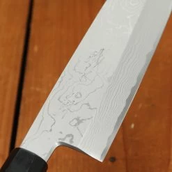 Tanabe Tatara 165mm Santoku Single Bevel Suminagashi Tamahagane Yamazuka -Knife shop 6 9 944