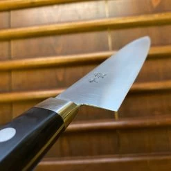 Ashi Hamono Ginga 180mm Gyuto Shirogami 2 Western Handle With Saya -Knife shop 67AC7782 7989 4067 A267 578B348EB8F8