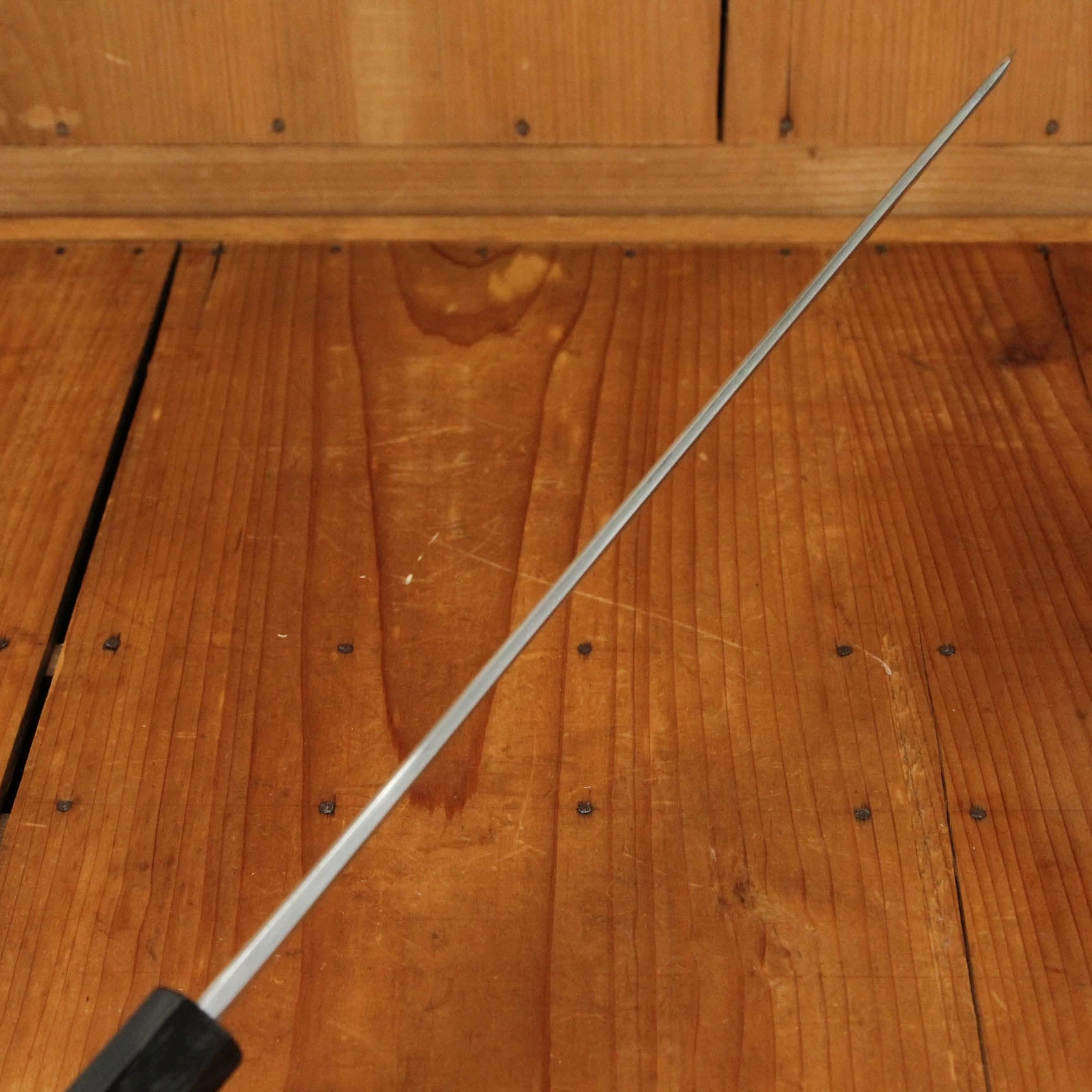 Hatsukokuro Nakagawa 300mm Kiritsuke Yanagi Aogami 1 Damascus Black Buffalo Horn 10 Hatsukokuro Nakagawa 300mm Kiritsuke Yanagi Aogami 1 Damascus Black Buffalo Horn - Image 8