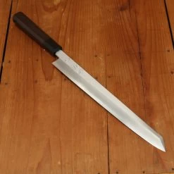 Hatsukokuro Nakagawa 300mm Kiritsuke Yanagi Ginsanko Ebony Black Buffalo Horn Handle
