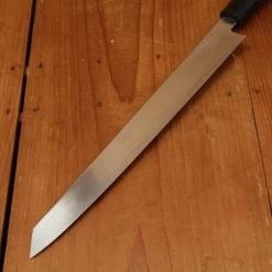Hatsukokuro Nakagawa 300mm Kiritsuke Yanagi Ginsanko Ebony Black Buffalo Horn Handle -Knife shop 7 7 1109