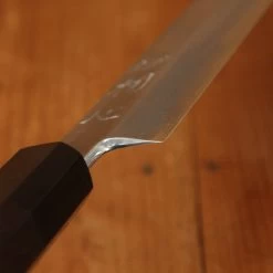 Hatsukokuro Nakagawa 300mm Kiritsuke Yanagi Ginsanko Ebony Black Buffalo Horn Handle -Knife shop 7 7 1111